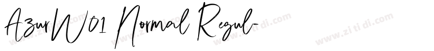 AzurW01 Normal Regul字体转换 AzurW01 Normal Regul字体转换